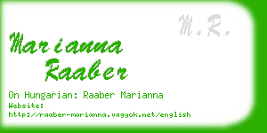 marianna raaber business card